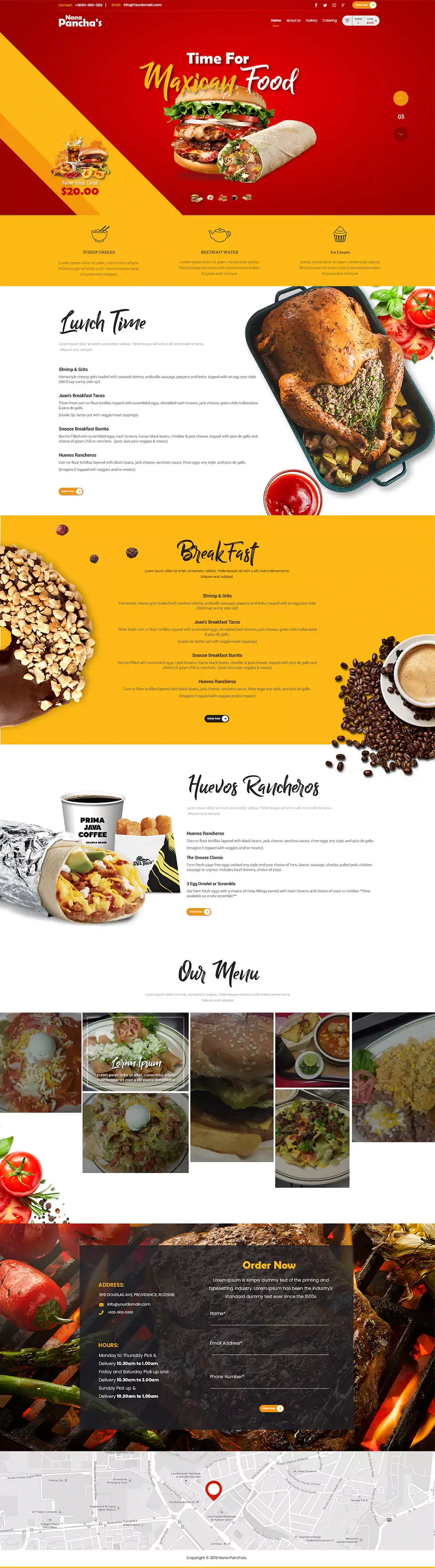 Ecommerce website design sample