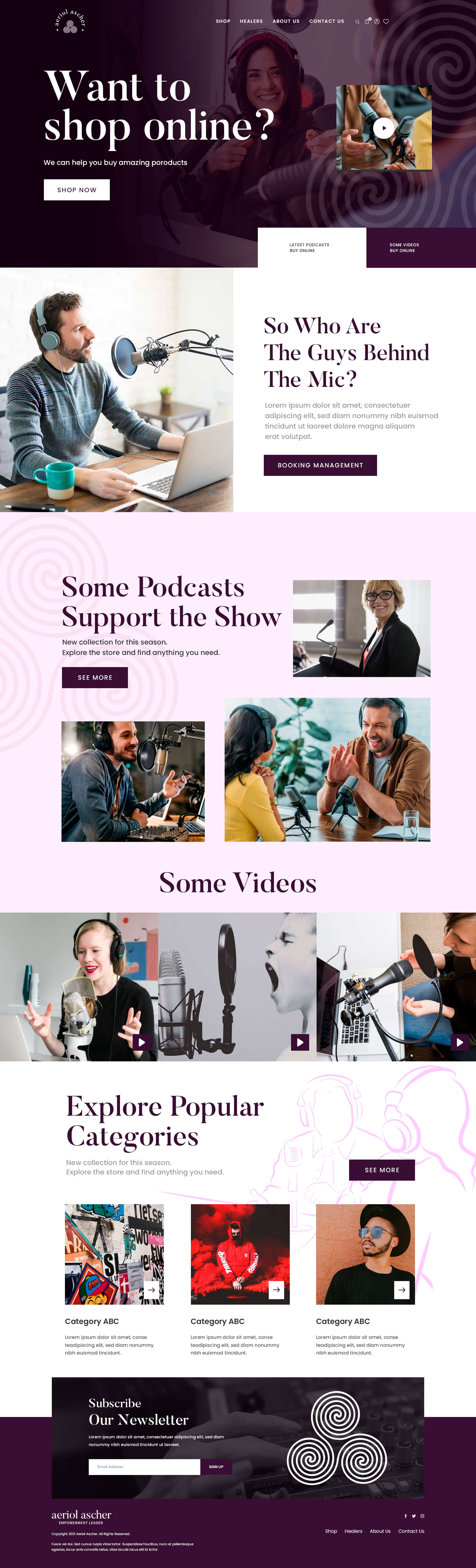 Web design portfolio sample