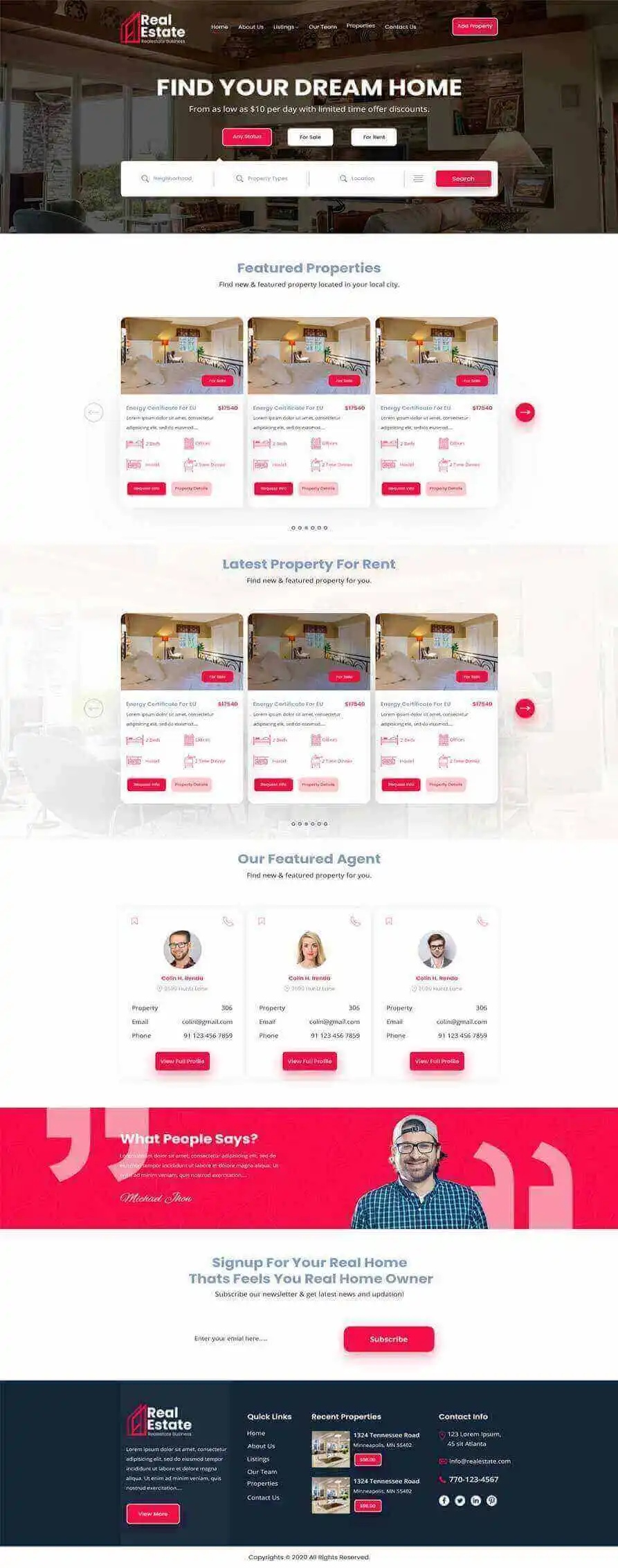 Web design portfolio sample