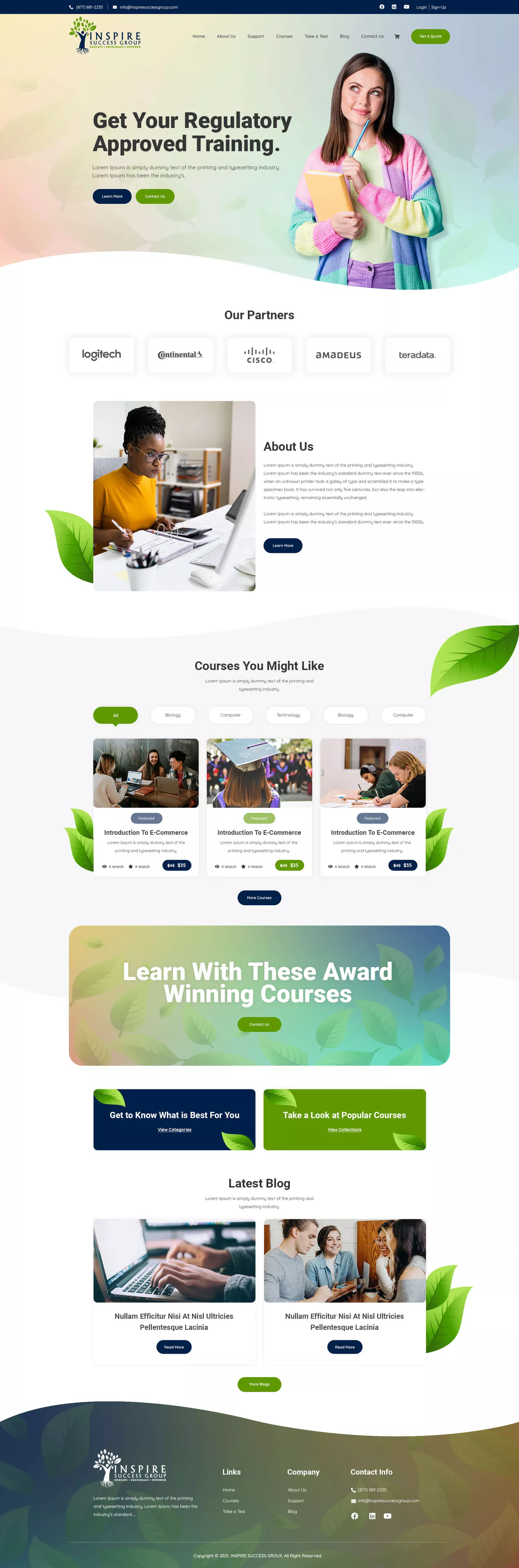 Web design portfolio sample